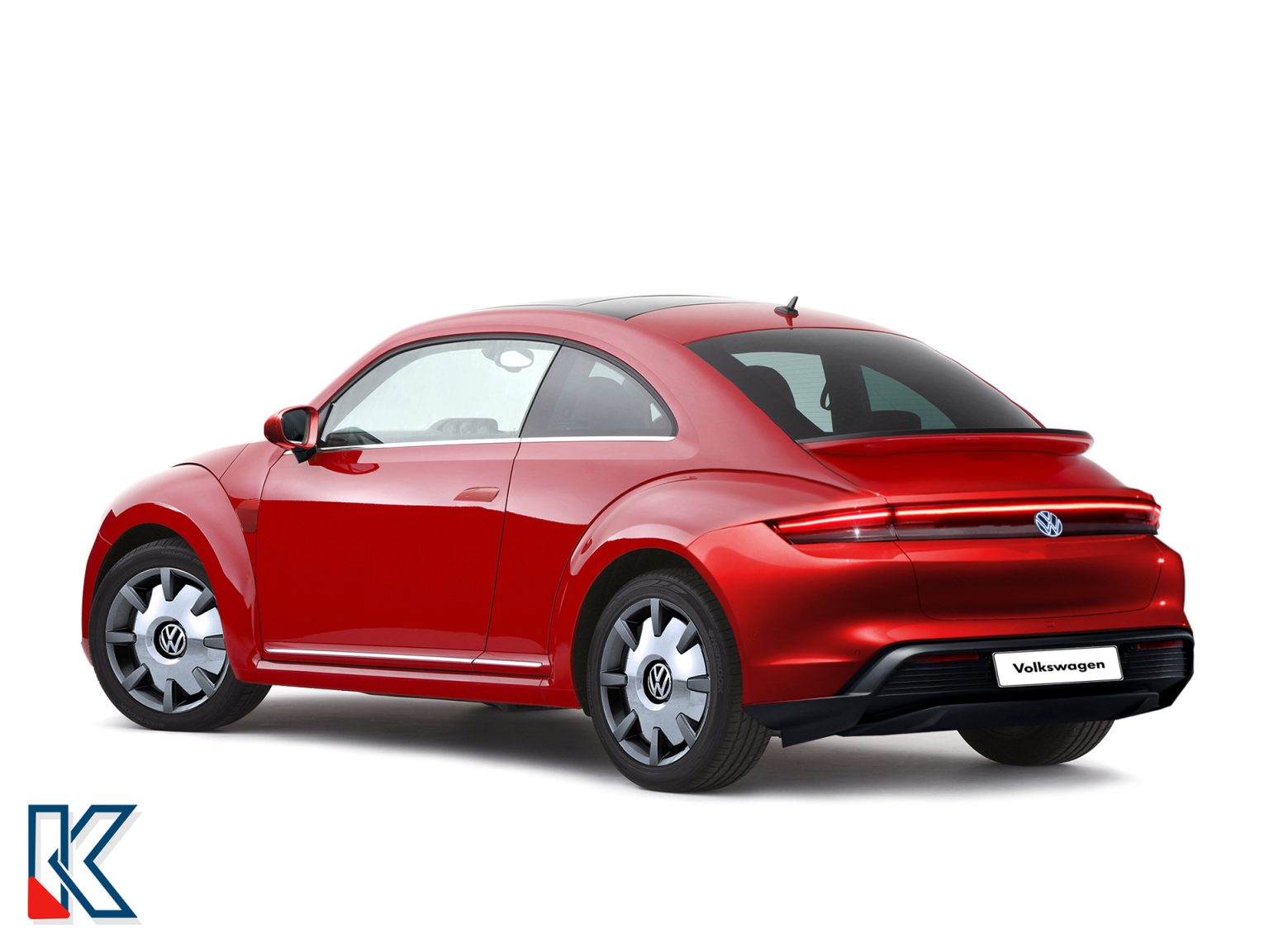 Volkswagen iBeetle 2025 EV เวอร์ชั่น 4 ประตู ภาพเรนเดอร์ รถเต่าไฟฟ้า จะ