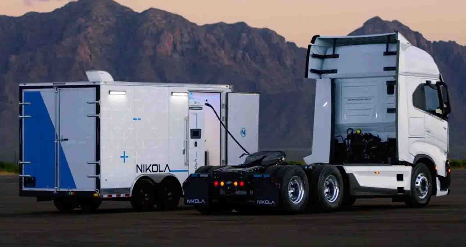 Nikola MCT สถานีชาร์จแบบเคลื่อนที่ กำลังชาร์จ 175kW สำหรับรถบรรทุกไฟฟ้า