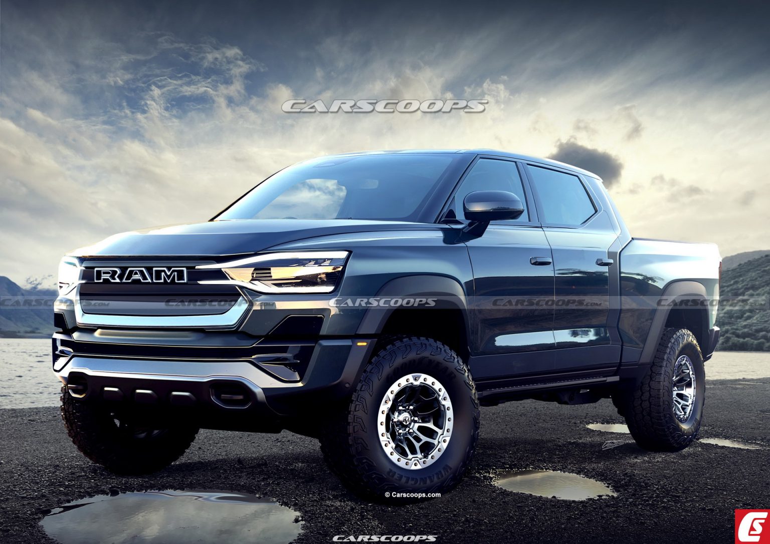เปลี่ยนแผน เปิดตัว 5 ม.ค.2023 Ram Revolution EV กระบะไฟฟ้ายักษ์ 800 กม.
