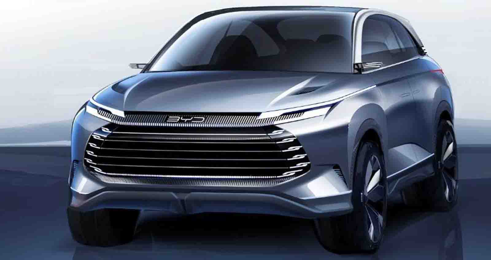 BYD Sea Lion SUV EV ก่อนเปิดตัวกลางปี ในจีน คู่แข่ง Tesla Model Y , Xpeng P5 และ Nio ET5