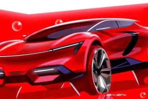 GM Design ปล่อยภาพ Corvette SUV ไฟฟ้า ในจินตนาการ