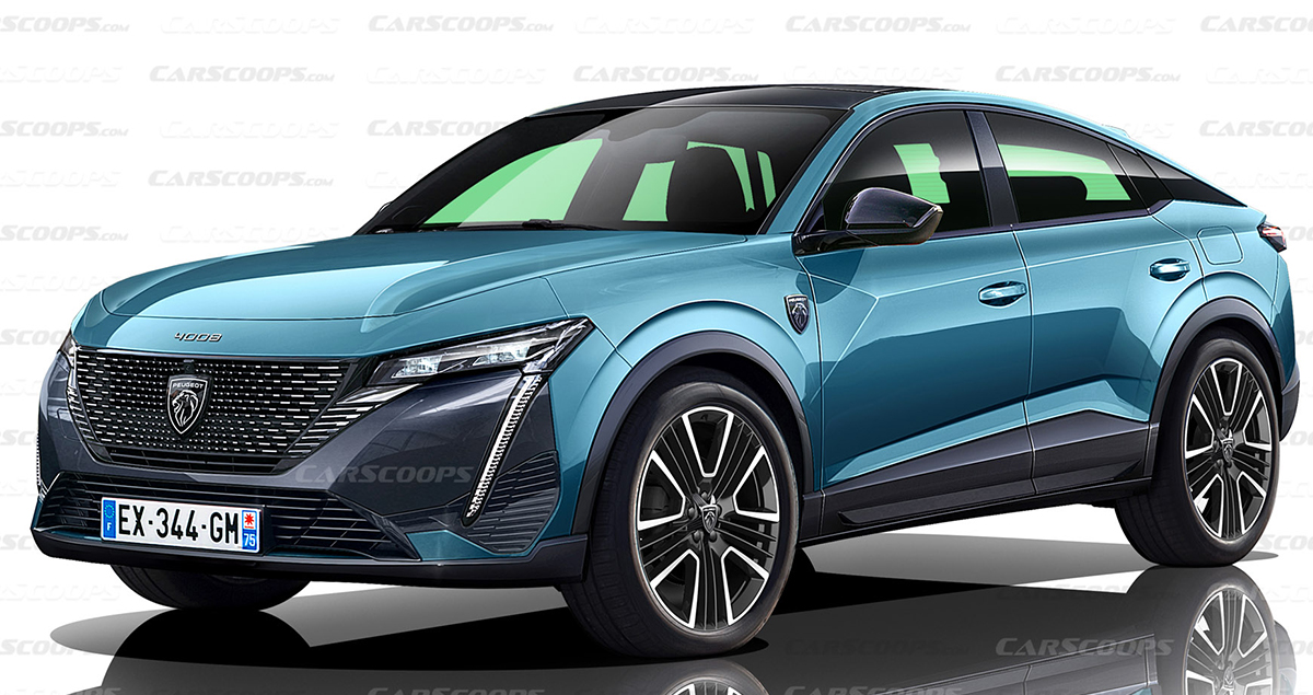 Peugeot 4008 SUV Coupe ภาพเรนเดอร์ อิงจากรถทดสอบวิ่ง