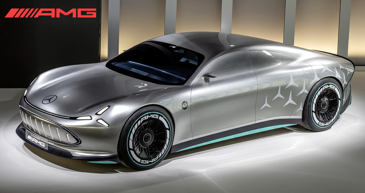 เปิดตัว Mercedes Vision AMG Concept ต้นแบบไฟฟ้าสปอร์ต ก่อนเปิดตัว 2025