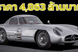 ปิดประมูล 4,863 ล้านบาท Mercedes-Benz 300 SLR Uhlenhaut Coupé แพงสุดในโลก