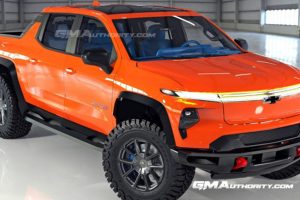 Chevy Silverado 1500 ZR2 กระบะไฟฟ้า แต่งออฟโรต ภาพเรนเดอร์