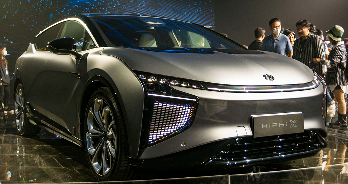 รถยนต์ไฟฟ้าหรูหรา ขายดีสุดในจีน HiPhi X ราคาแพงสุดในจีน พฤษภาคม 2022