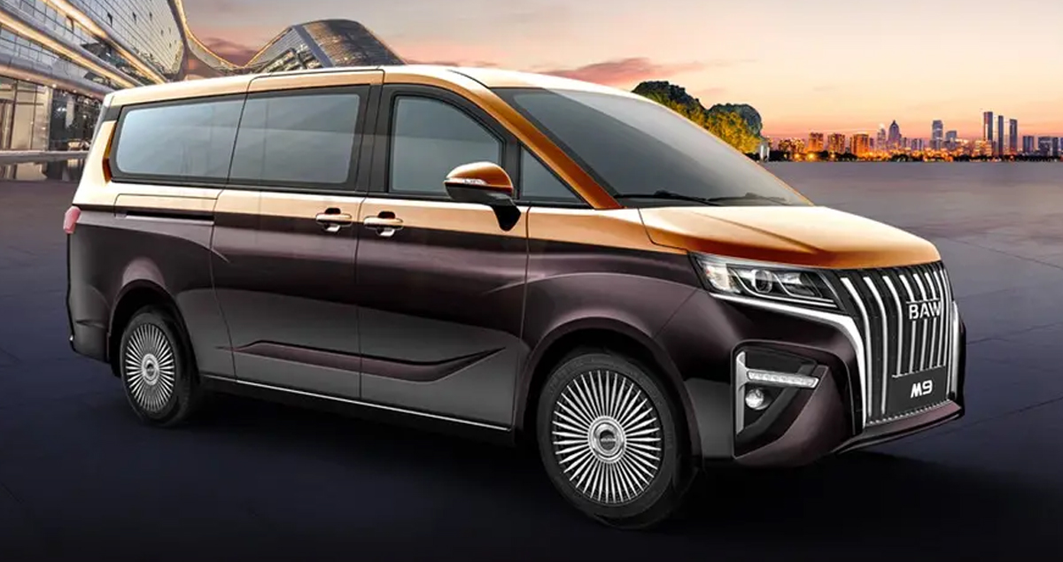 BAW M9 MPV ใหม่ พร้อมขุมกำลังไฟฟ้า 310 กม./ชาร์จ ก่อนขายจีน