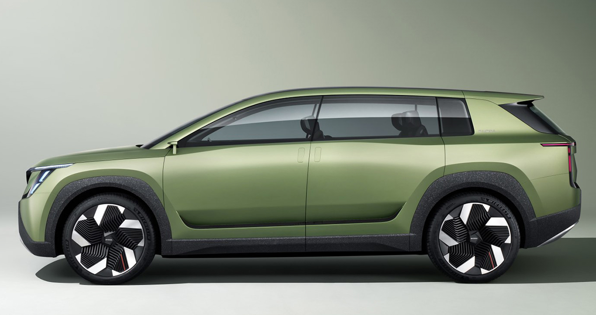 Skoda Vision 7S Concept ต้นแบบไฟฟ้า 3 แถว 600 กม./ชาร์จ ก่อนเปิดตัว