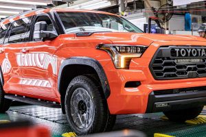 Toyota Sequoia SUV คันโต เจนที่ 3 ออกสายจากการผลิต ในเท็กซัส สหรัฐอเมริกา