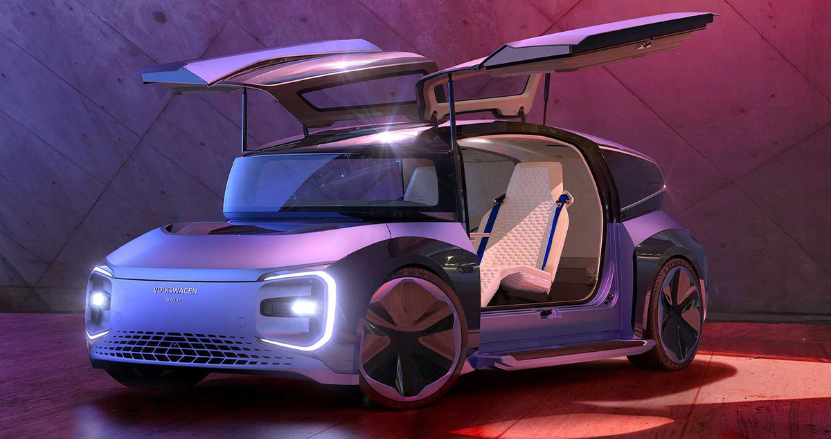 Volkswagen Gen.Travel Concept รถต้นแบบไฟฟ้า ไร้พวงมาลัย ขับขี่อัตโนมัติ L5