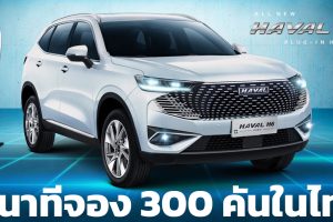 5 นาทีจอง 300 คันในไทย HAVAL H6 PHEV 201 กม./ชาร์จ NEDC ราคา 1,699,000 บาท