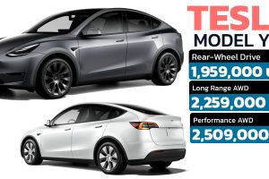 เปิดราคาไทย ราคา 1.95 - 2.50 ล้านบาท TESLA MODEL Y 455 - 533 กม./ชาร์จ WLTP