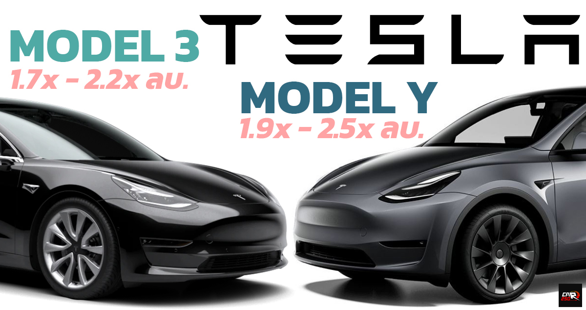 เปิดตัว 7 ธันวาคม เวลา 12.00 น. TESLA Model Y และ Model 3 ราคาระหว่าง 1.7x – 2.5x ล้านบาท