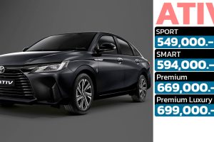 เปิดขายในไทย TOYOTA YARIS ATIV 1.2L 94 แรงม้า พร้อมส่งมอบ