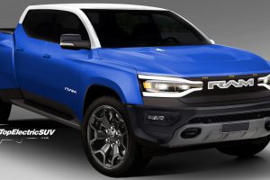 Ram 1500 Electric เวอร์ชั่นผลิตจริง ก่อนเปิดตัวในปี 2024 กระบะไฟฟ้า 800 กม./ชาร์จ
