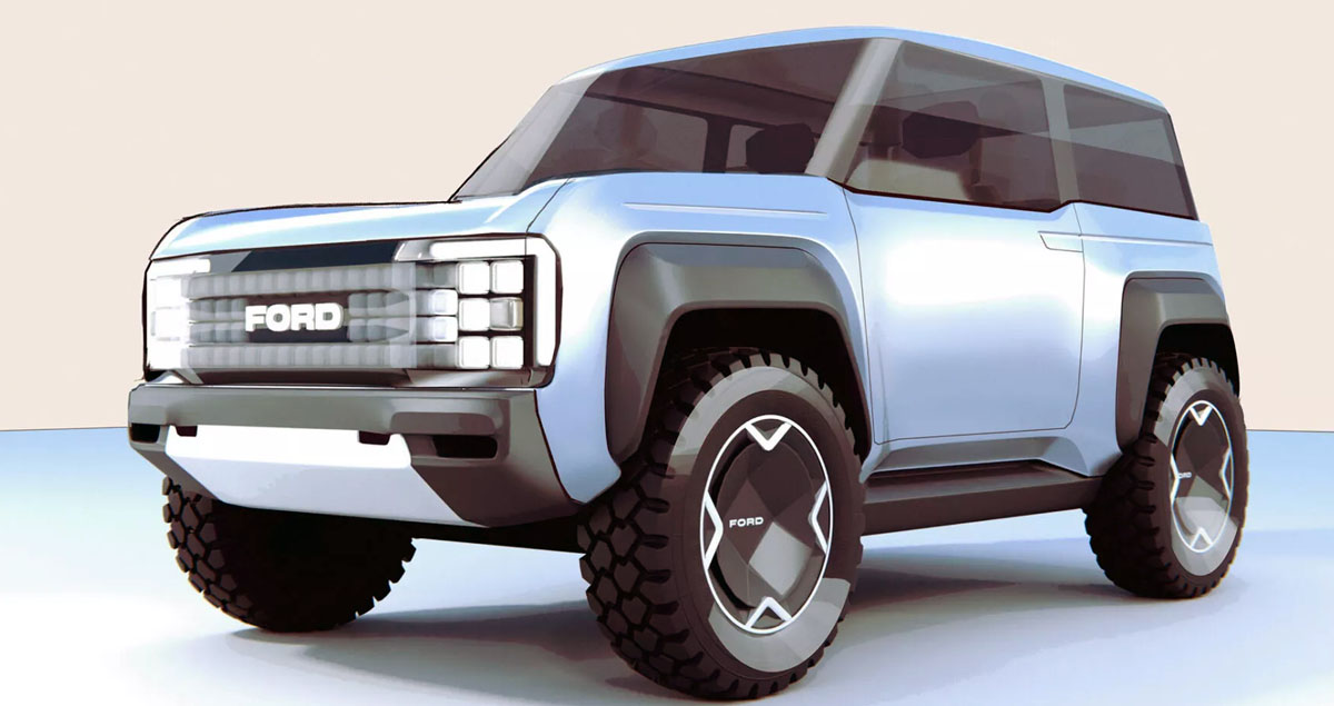 FORD Bronco Mini ออฟโรดไฟฟ้า เตรียมขายในสหรัฐฯ * ภาพเรนเดอร์