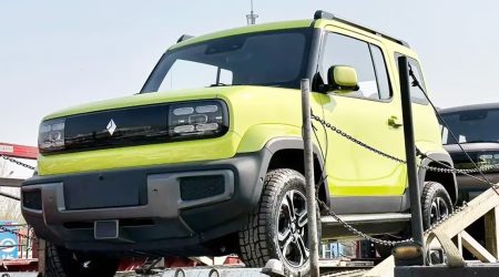 ภาพขนส่ง Baojun Jimny ออฟโรดไฟฟ้า 303 กม./ชาร์จ CLTC ก่อนเปิดตัวในจีน