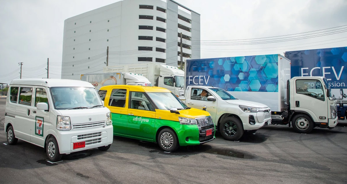 ISUZU, TOYOTA, Hino, SUZUKI , Daihatsu ร่วมจัดแสดงรถยนต์ขนส่งมวลชนในไทย ครอบคลุมพลังงาน FCEV , BEV , HEV