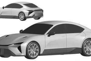 ภาพสิทธิบัตร Lexus Electrified Sedan ซีดานสปอร์ตไฟฟ้า