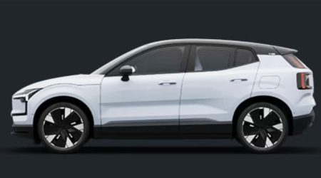 ภาพด้านข้าง VOLVO EX30 EV ไฟฟ้าคันเล็ก 480 กม./ชาร์จ WLTP