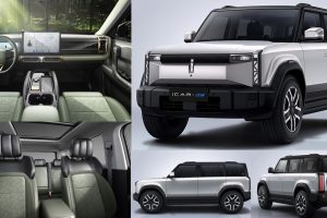 เผยภาพภายในห้องโดยสาร Chery iCAR 03 ออฟโรดไฟฟ้า ใหม่ ก่อนเปิดตัวในจีน