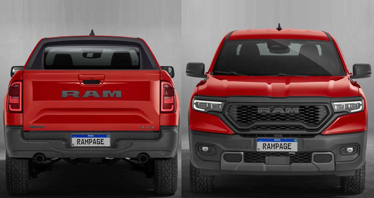 กระบะขนาดกลาง RAM RAMPAGE 2.0T 272 แรงม้า ราคา 1.70 ล้านบาท ในบราซิล คู่แข่ง HILUX , RANGER