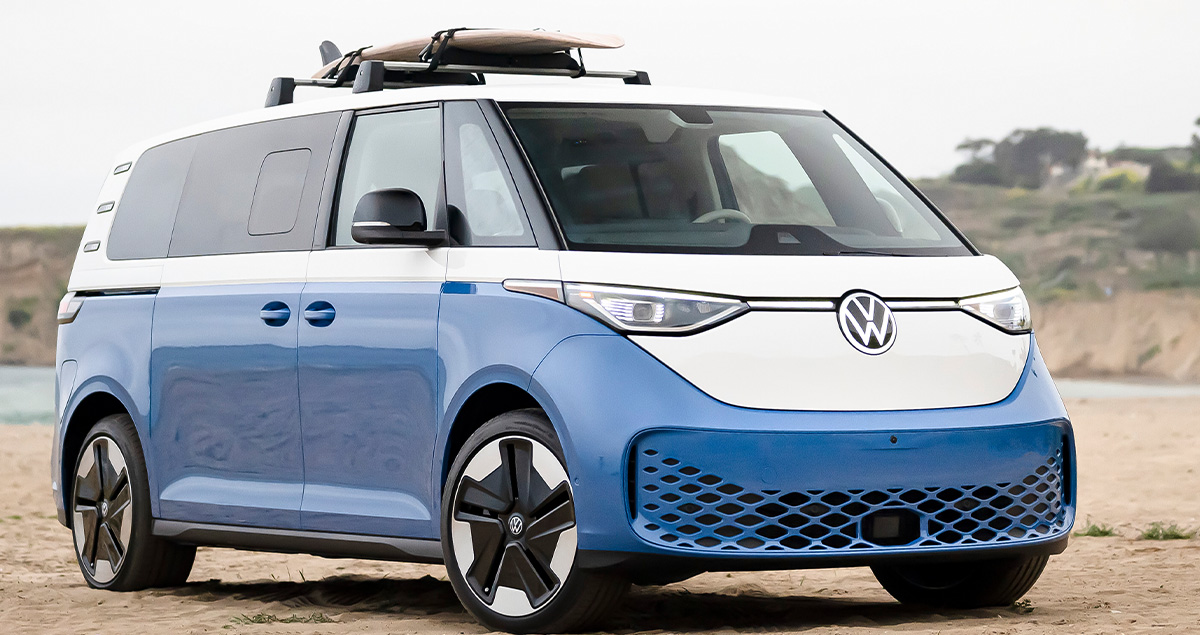 VW ID Buzz LWB รุ่นฐานล้อยาวพิเศษ ก่อนเปิดตัวในสหรัฐฯ ปี 2024 แบตเตอรี่ 91kWh