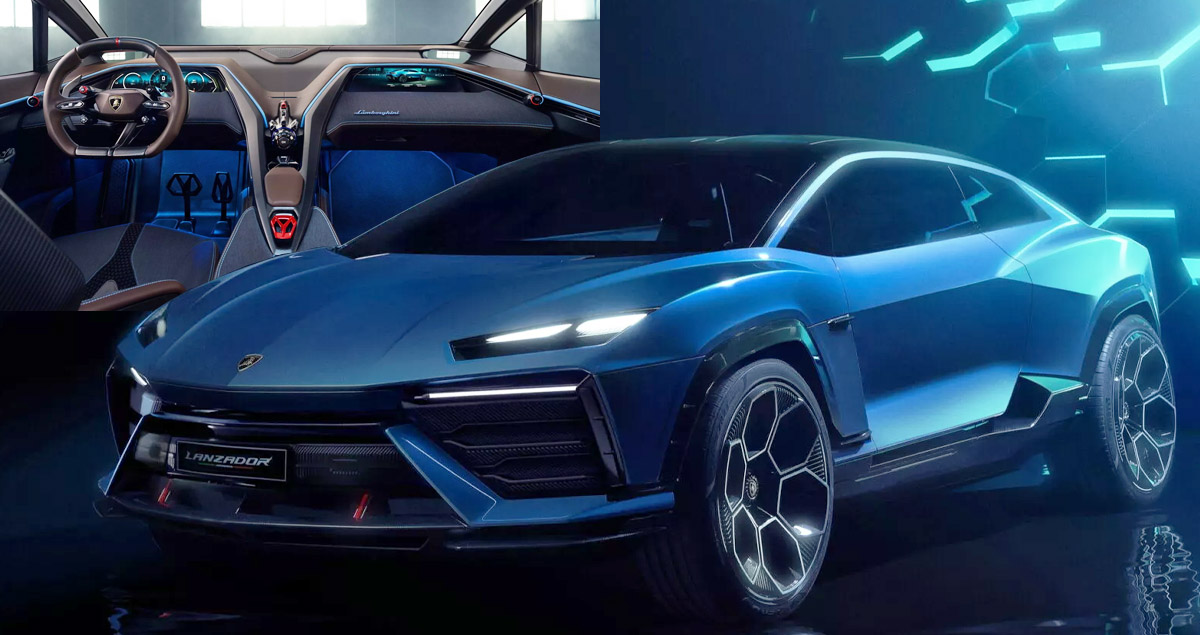 ให้กำลังกว่า 1,340 แรงม้า Lamborghini Lanzador Concept ซูเปอร์สปอร์ตสี่ประตูไฟฟ้าใหม่ คันแรกของแบรนด์