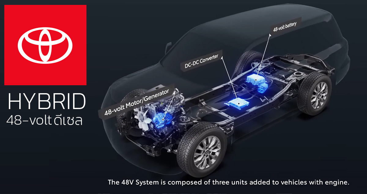 TOYOTA เผยข้อมูล ดีเซลไฮบริด 48V 1GD-FTV 2.8 ลิตร ในฟอร์จูนเนอร์ และ ไฮลักซ์