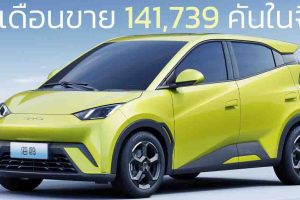 ครึ่งปีขาย 141,739 คัน BYD Seagull รถยนต์ไฟฟ้าคันเล็ก ขายดีในจีน ราคา 364,000 - 443,000 บาท 305 - 405 กม./ชาร์จ CLTC