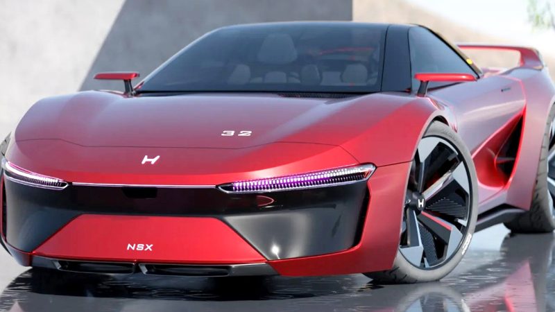 HONDA NSX EV ไฟฟ้าสปอร์ต จะได้รับการเปิดตัวในอนาคต * ภาพอิงจากทีเซอร์