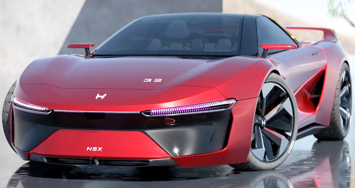 HONDA NSX EV ไฟฟ้าสปอร์ต จะได้รับการเปิดตัวในอนาคต * ภาพอิงจากทีเซอร์