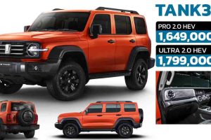 เปิดขายไทยราคา 1.64 - 1.79 ล้านบาท NEW TANK 300 HEV 2.0T 348 แรงม้า 4WD ทั้งหมด 2 รุ่นย่อย