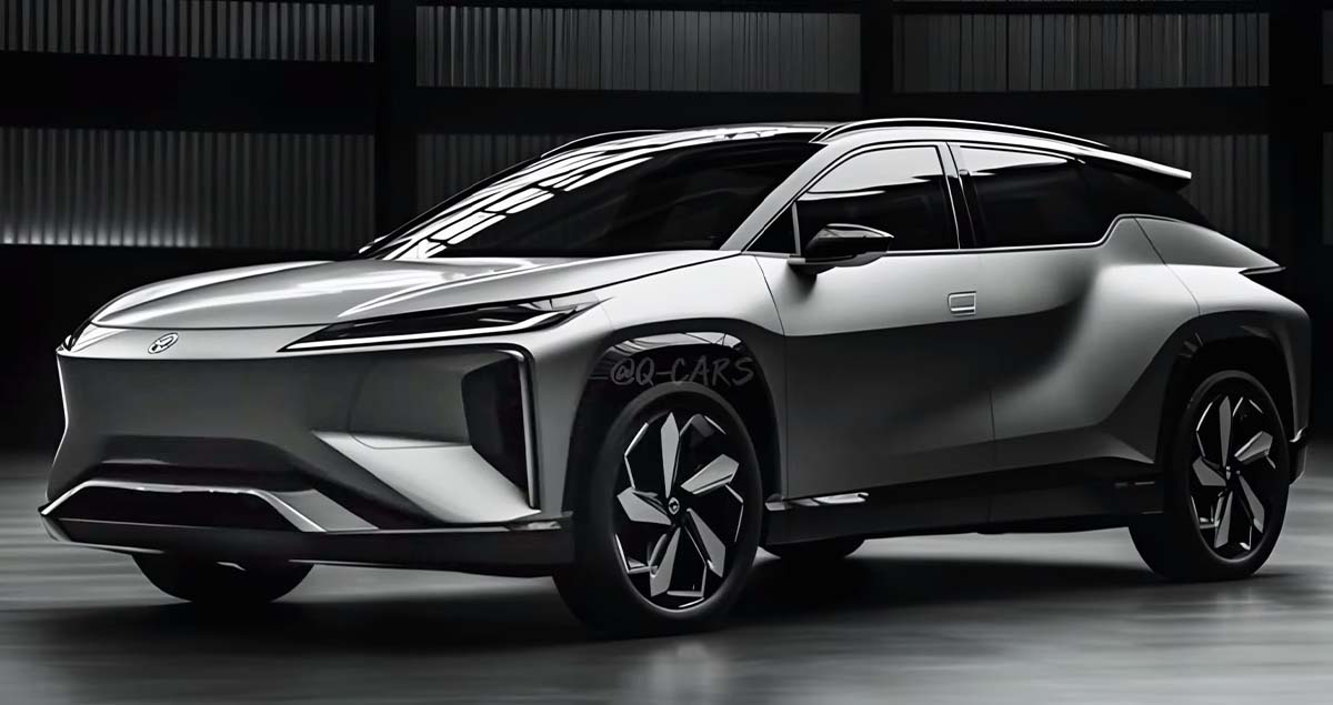 TOYOTA bZ4X EV ครอสโอเวอร์ไฟฟ้า ขัดเกลาการออกแบบใหม่ ภาพในจินตนาการ