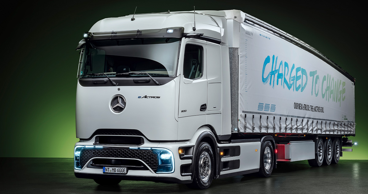 Mercedes-Benz เปิดตัว eActros 600 รถบรรทุกไฟฟ้า 500 กม./ชาร์จ หนึ่งวันวิ่งได้ 1,000 กม.