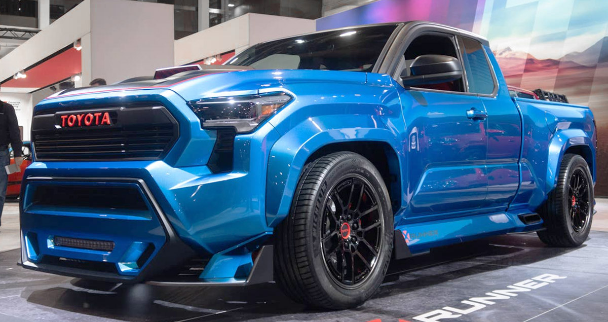ภาพคันจริง TOYOTA TACOMA X-Runner แนวคิดกระบะ 6 ทวินเทอร์โบ i-FORCE 3.4 ให้กำลัง 421 แรงม้า ในงาน SEMA SHOW 2023