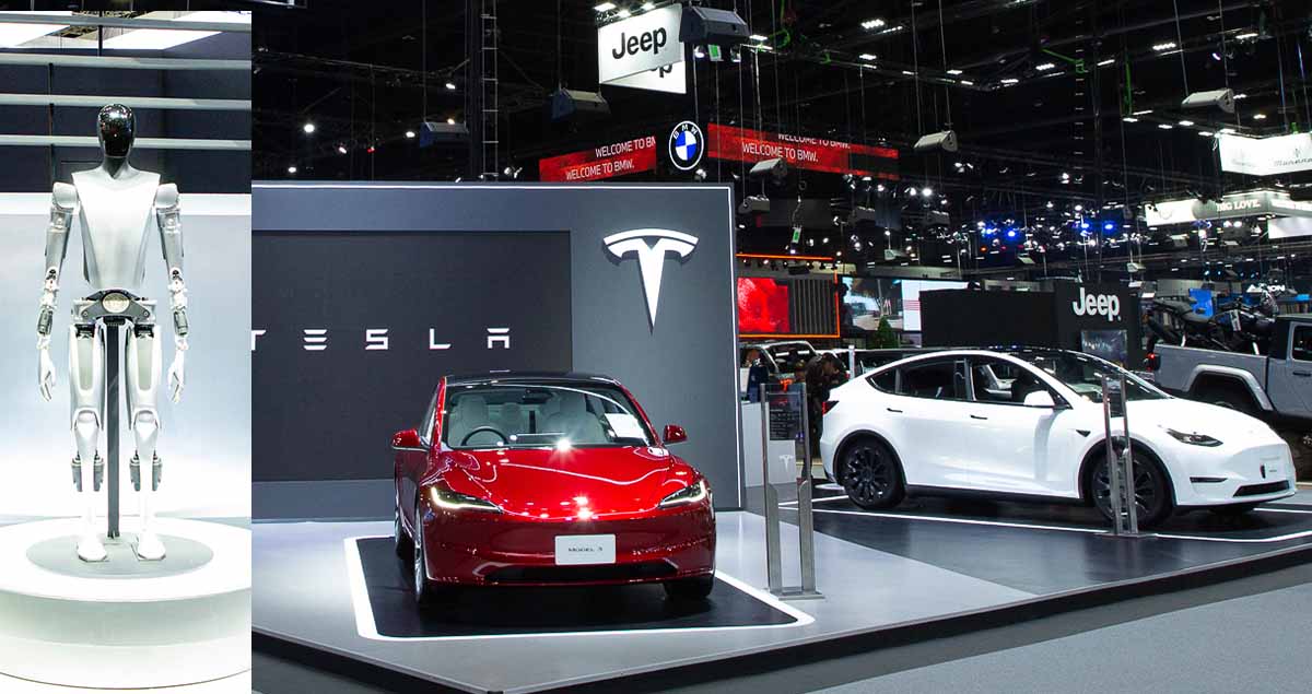 ภาพ TESLA ภายในงาน Motor Expo 2023 เปิดตัวนวัตกรรมหุ่นยนต์