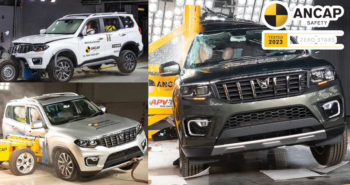 คะแนนทดสอบการชน 0 ดาว Mahindra Scorpio 2023 ANCAP Safety Ratings หนึ่งใน 3 คันในรอบ 33 ปี