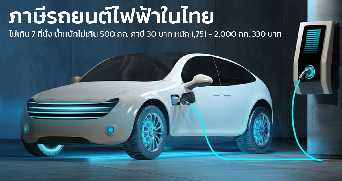 เริ่มต้น 30 บาทต่อปี ภาษีรถยนต์ไฟฟ้า BEV ในประเทศไทย ระหว่าง 2565-2568