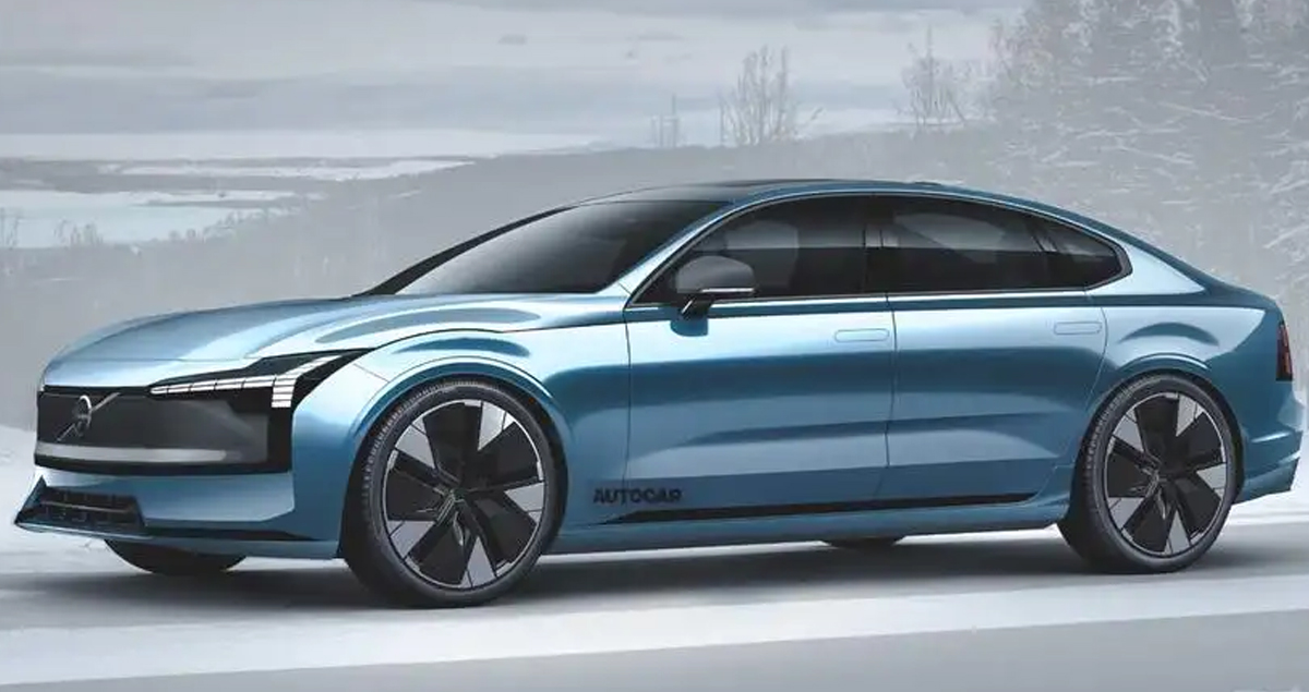 VOLVO ES90 EV ซีดานไฟฟ้า เตรียมเปิดตัวภายในปี 2024 * ภาพเรนเดอร์