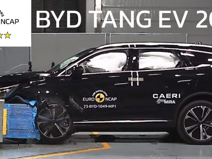 BYD TANG EV ใหม่ ทดสอบการชนมาตรฐานความปลอดภัยยูโร EURO NCAP ระดับ 5 ดาว