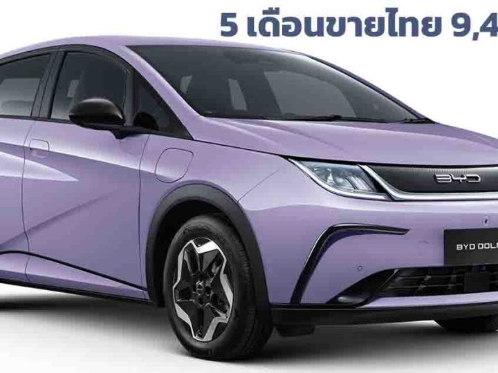 5 เดือนขายไทย 9,409 คันในปี 2023 BYD Dolphin EV ราคา  699,999 – 859,999 บาท