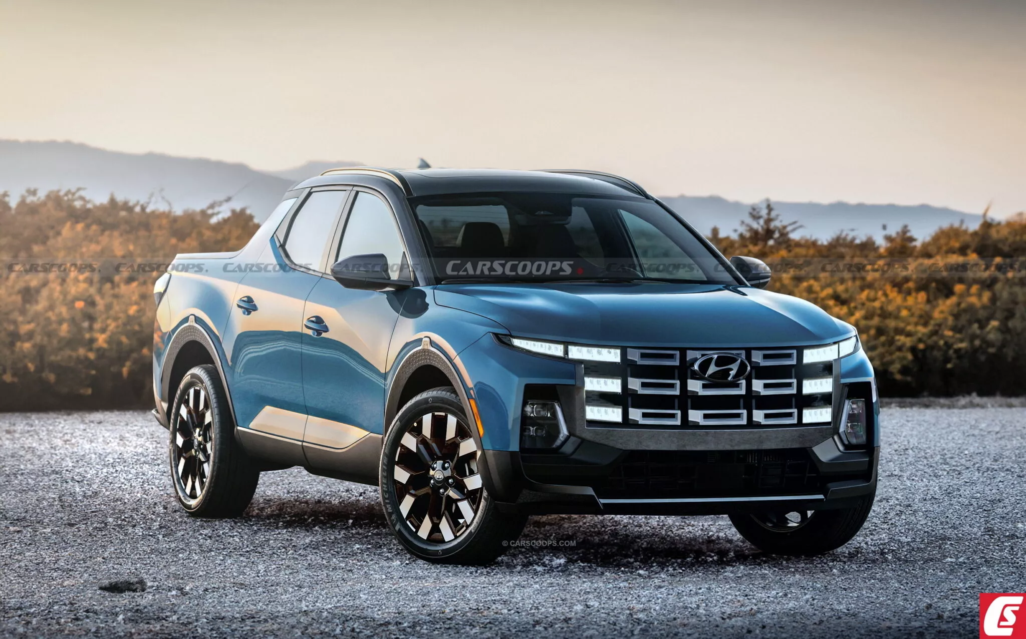 HYUNDAI Santa Cruz Facelift รุ่นปรับปรุงใหม่ กำลังเปิดตัวในสหรัฐฯ * ภาพ
