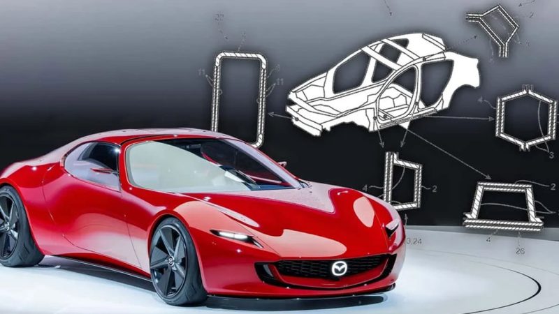 MAZDA อาจกำลังสร้าง แชสซีส์คาร์บอนไฟเบอร์ ตัวแรกของแบรนด์ ที่ลดน้ำหนักรถได้มากกว่า