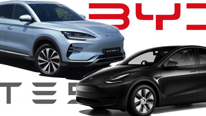 TESLA และ BYD ครองส่วนแบ่งตลาดรถยนต์ไฟฟ้าทั่วโลก 35.6% ในปี 2023