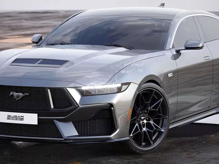 FORD MUSTANG เวอร์ชั่น 4 ประตูมีความเป็นไปได้ที่จะผลิต พร้อมขุมพลังไฮบริด * ภาพเรนเดอร์