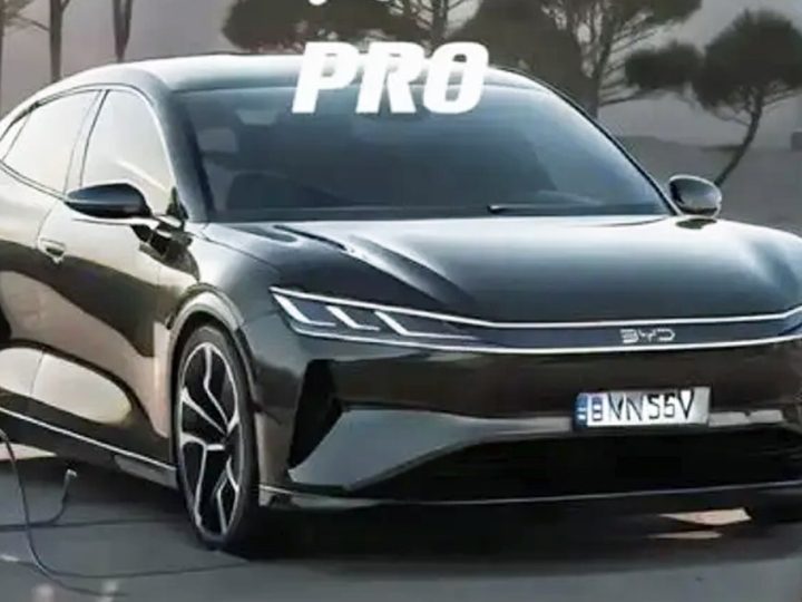 BYD HAN DM-i รุ่นที่ 5 และรุ่นไฟฟ้า แบตเตอรี่เบลอเจเนอเรชั่นที่ 2 กำลังเปิดตัวในจีน*ภาพเรนเดอร์