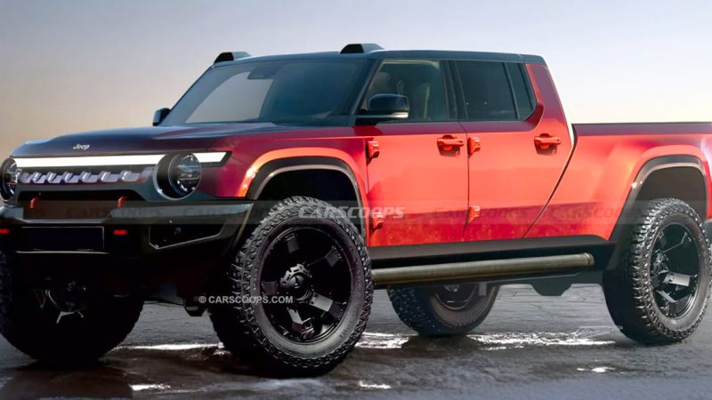 Jeep Gladiator เตรียมสร้างกระบไฟฟ้า และ ไฟฟ้าช่วงขยายในปี 2028 * ภาพในจินตนาการ