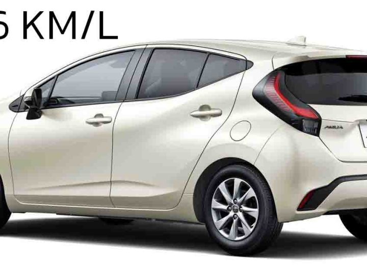 ประหยัด 33.6 กม./ลิตร WLTC TOYOTA AQUA ราคา 470,000 บาทในญี่ปุ่น 1.5L ไฮบริด