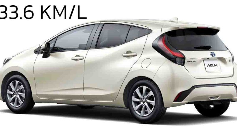 ประหยัด 33.6 กม./ลิตร WLTC TOYOTA AQUA ราคา 470,000 บาทในญี่ปุ่น 1.5L ไฮบริด